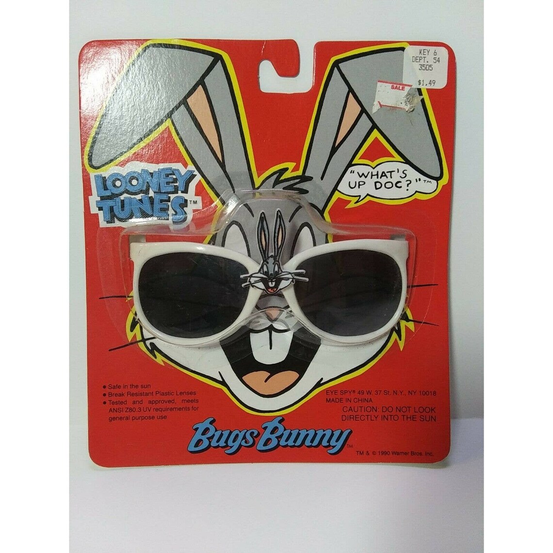 Vintage 1990 Looney Tunes Child Sunglasses Bugs Bunny 1990 NOS Etsy