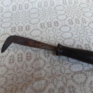 Vintage electric soldering iron, antique farm tool, copper tip, vintage workshop decor, antique soldering iron, industrial decor