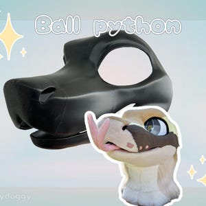 3d Ball Python/Snake Fursuit Head Base