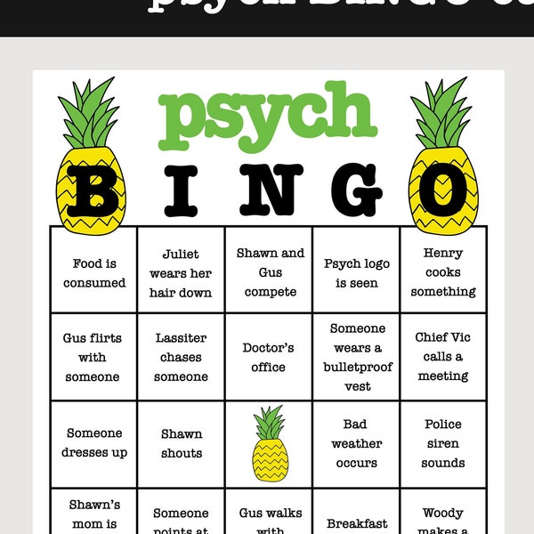 Printable Psych Tv Show Crossword Puzzle