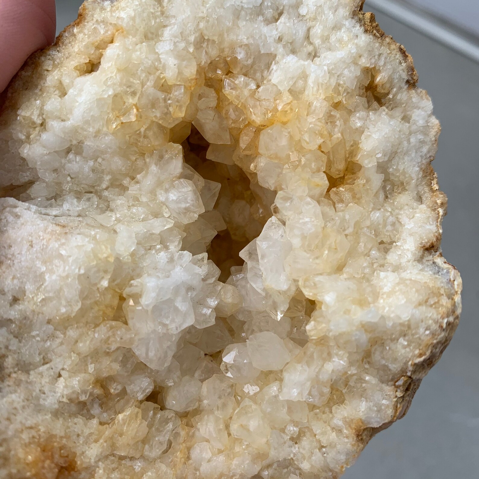 Natural Kentucky Geode Beautiful Yellow and Clear Quartz Etsy