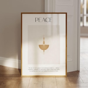 Peace Definition Poster, Spiritual Poster, Spiritual Art Prints, Positive Energy, Peace Art Print, Definition Poster