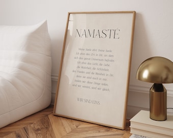 Yoga Poster Namaste, Spiritual Sayings Poster, Poster Spiritual, Meditation