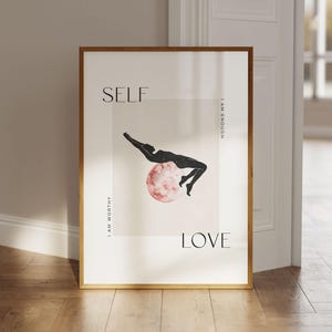 Self-love poster, spiritual poster, sayings poster, mindfulness art print, affirmation poster, positive affirmation poster, self-esteem
