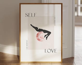Self-love poster, spiritual poster, sayings poster, mindfulness art print, affirmation poster, positive affirmation poster, self-esteem