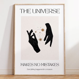 Poster Spirituell Spruch The Universe Makes No Etsy.de