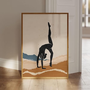 Yoga Pose Poster, Yoga Wall Art, Yoga Art Print, Yoga Room Wall Art, Pilates Poster, Feminine Poster for Download, Boho Wall Decor