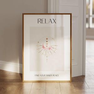 Relaxation posters, sayings posters "Find Your Inner Peace", spiritual posters, spiritual wall art, positive energy, positive thoughts