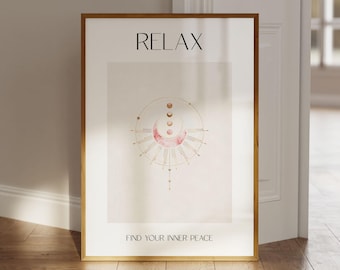 Relaxation posters, sayings posters "Find Your Inner Peace", spiritual posters, spiritual wall art, positive energy, positive thoughts
