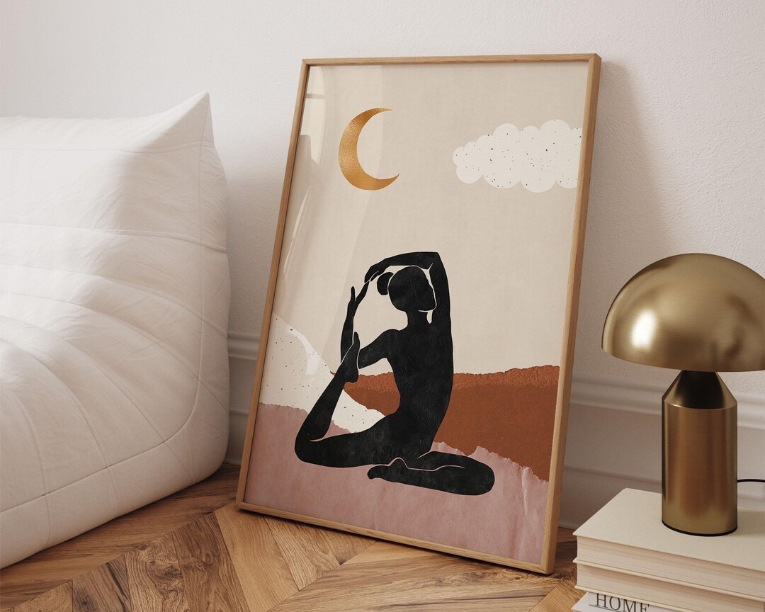 Yoga Pose Wall Art, Yoga Poster, Yoga Studio Wall Decor, Meditation ...