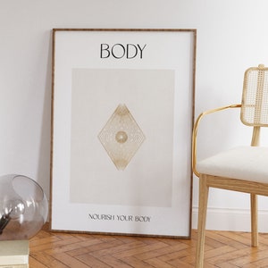 Mind Body Soul Poster Set of 3, Spiritual Wall Pictures, Aesthetic Room Decoration, Poster Living Room Bedroom Office, Meditation Poster image 6