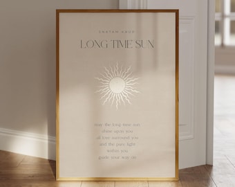 Mantra Poster, Song Lyrics Poster Snatam Kaur, Yoga Poster, Spiritual Wall Art, Spiritual Poster, Positive Energy