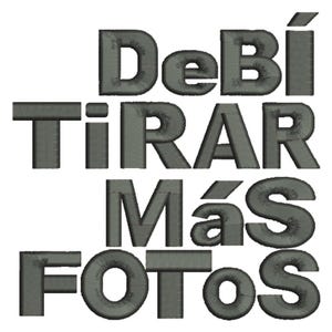 DTMF Bad Bunny Embroidery File | Debi Tirar Mas Fotos | Machine Embroidery Design | Ready To Stitch | Hat Embroidery Design | Embroidery