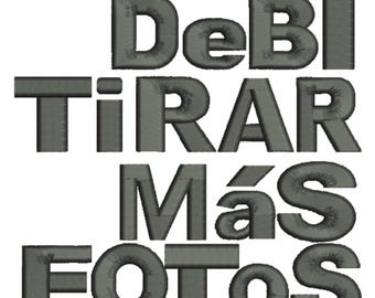 DTMF Bad Bunny Embroidery File | Debi Tirar Mas Fotos | Machine Embroidery Design | Ready To Stitch | Hat Embroidery Design | Embroidery