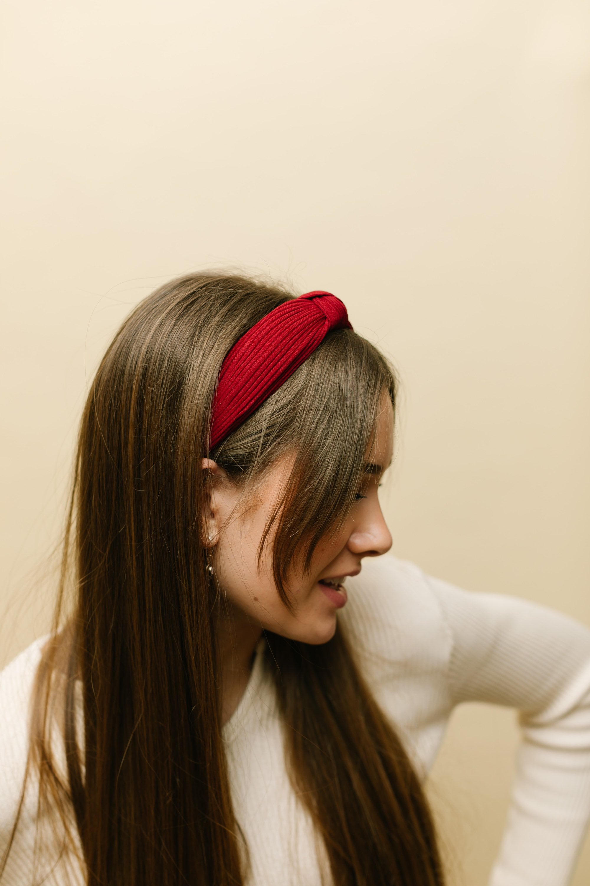 Red Ribbed Women Headband Women Headband Hair Accessories  Etsy