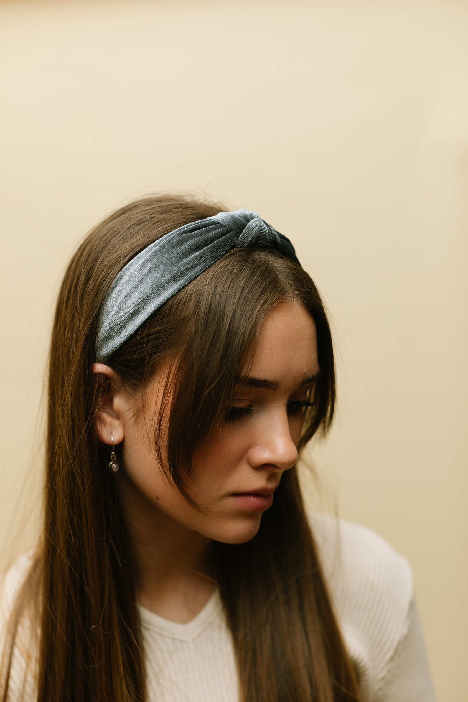 Grey Velvet Women Headband Women Headband Hair Accessories Etsy