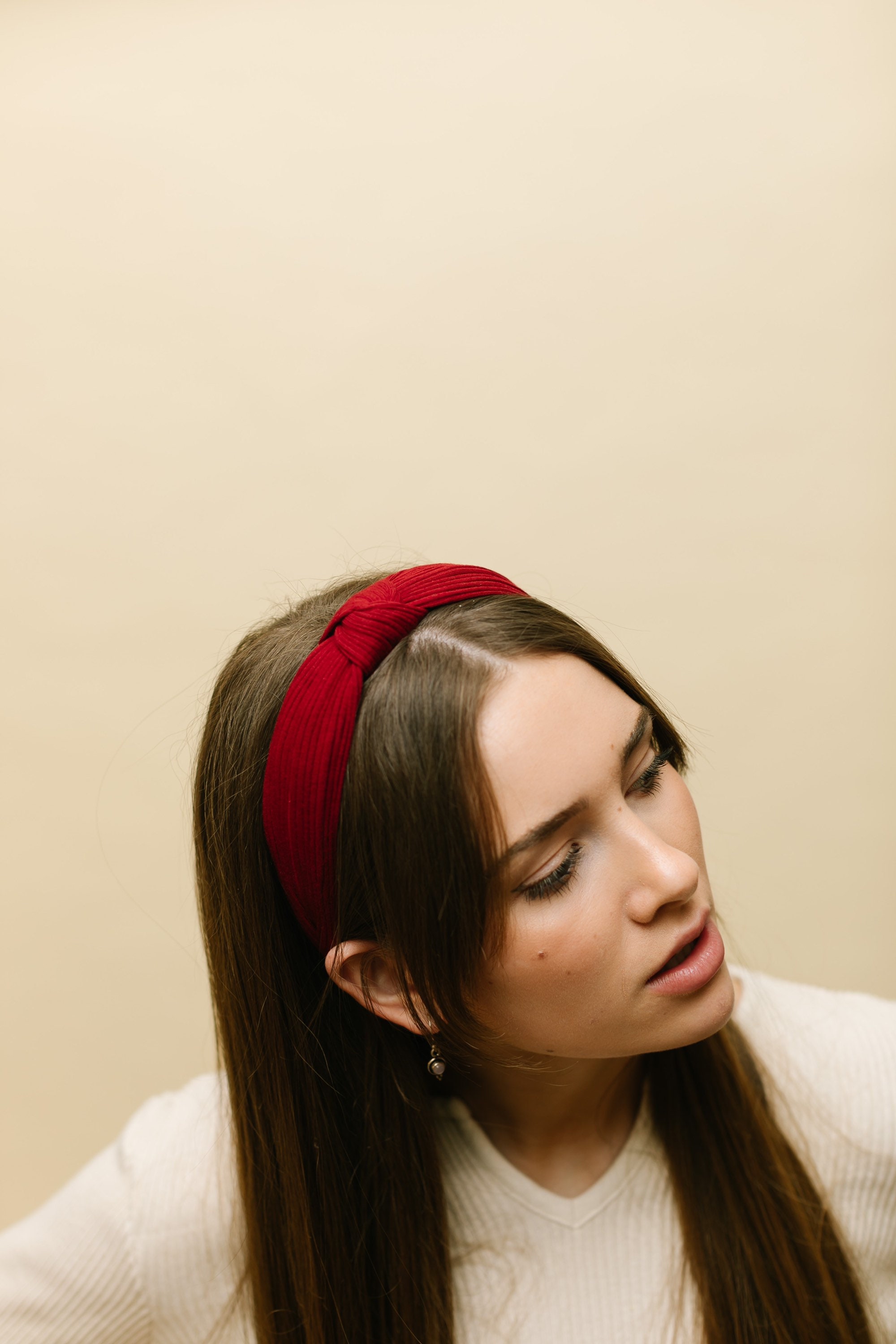 Red Ribbed Women Headband Women Headband Hair Accessories Etsy