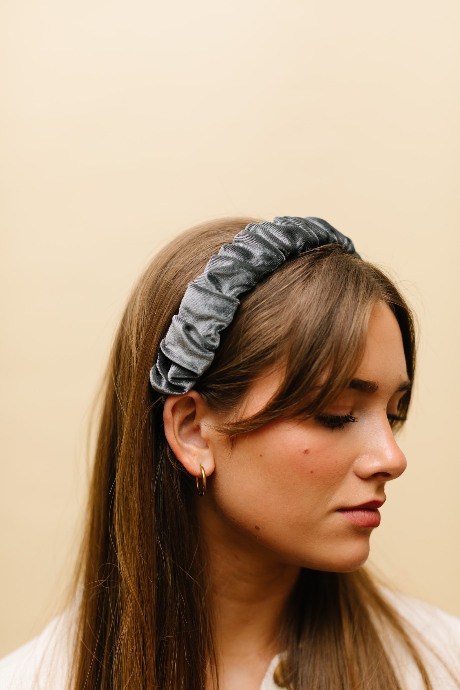 Grey Velvet Women Headband Women Headband Hair Accessories  Etsy