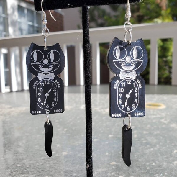 Clock Earrings Etsy