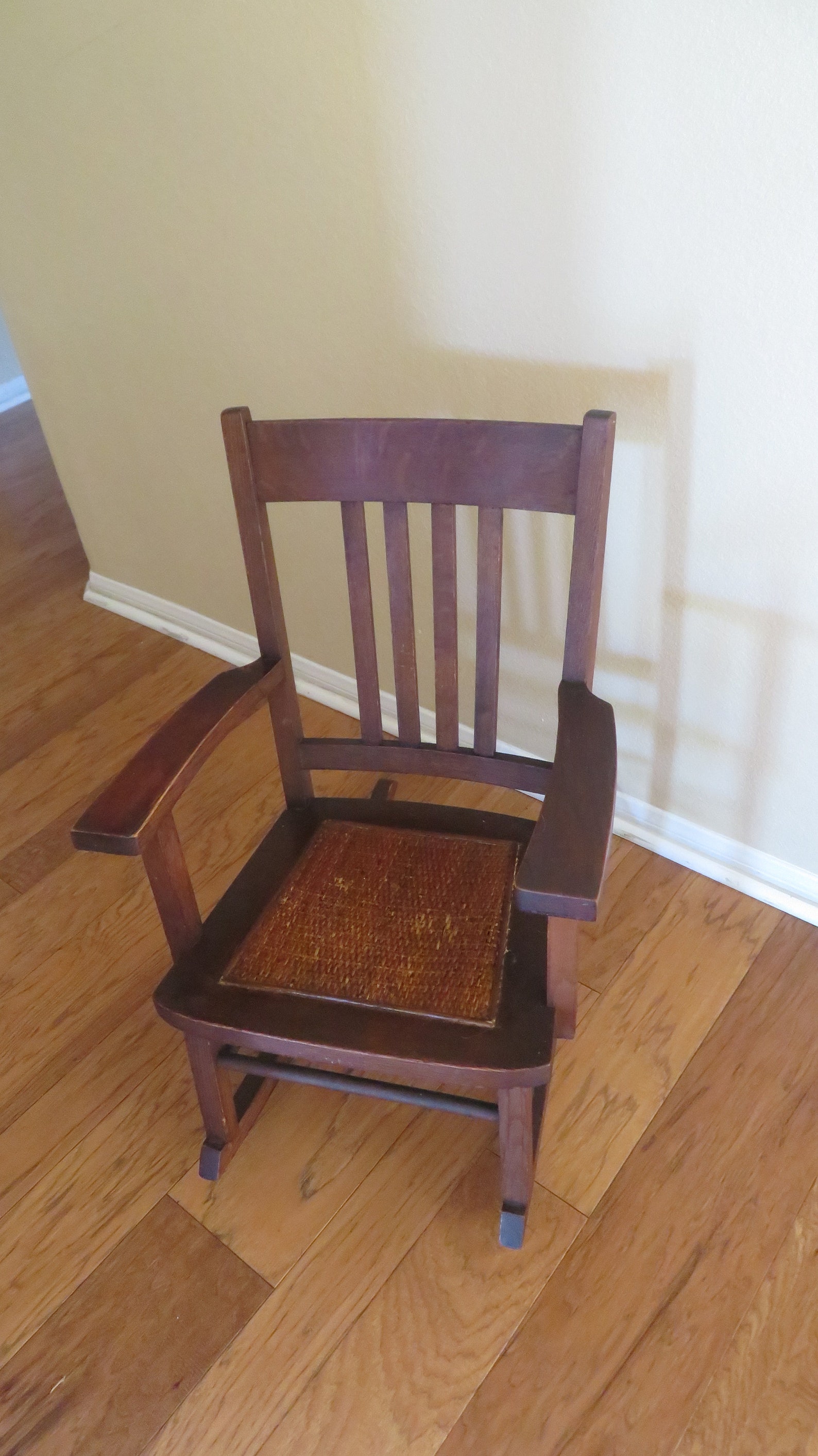 Antique 100 Year Old Childs Rocking Chair Etsy