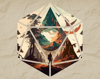 SVG de D20 Dice Quest, Fallo crítico con espada de DnD (Descarga digital)