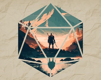 SVG de D20 Dice Quest, Fallo de espada de DnD (Descarga digital)