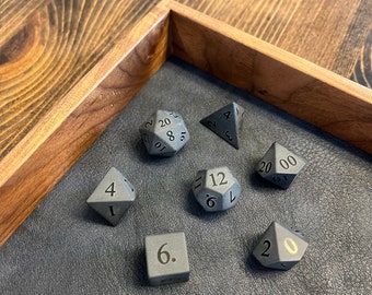 Obsidian Stone Dice Set w/Free Resin Dice Set!