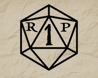 RIP DnD D20 Dice SVG, D20 svg, D20 shirt,RIP svg, D&D svg, Dungeons and Dragons svg, DnD Shirt, Dungeons and Dragons shirt, Cricut svg