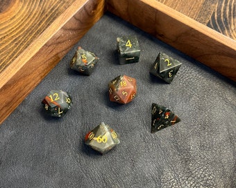 Blood Stone Dice Set w/Free Resin Dice Set!