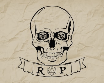 Dnd Rip Icon RIP Dnd D20 Dice SVG, D20 Svg, D20 Shirt,rip Svg, D&D Svg, Dungeons and ...