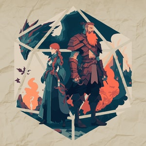 D20 DiceQuest, DnD Würfel SVG, D20 svg, D20 shirt, Sword Faults svg, D&D svg, Dungeons and Dragons svg, DnD Shirt, Cricut svg