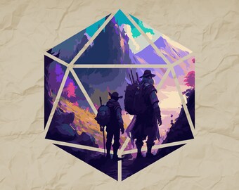 SVG de búsqueda de dados D20, Fallo de espada de DnD, Cricut (Descarga digital)