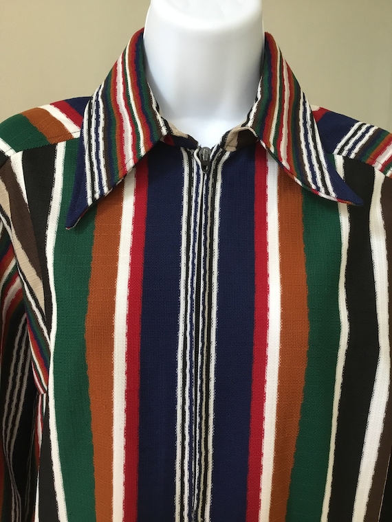 60’s Long sleeve zip front lightweight jacket made