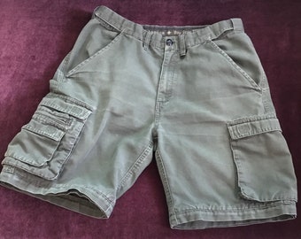 Pantaloncini cargo Boy Scout anni '80. Cotone, cerniera ed elastico in vita. 10