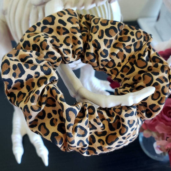 Cheetah Scrunchie Cheetah Print Scrunchie Animal Print