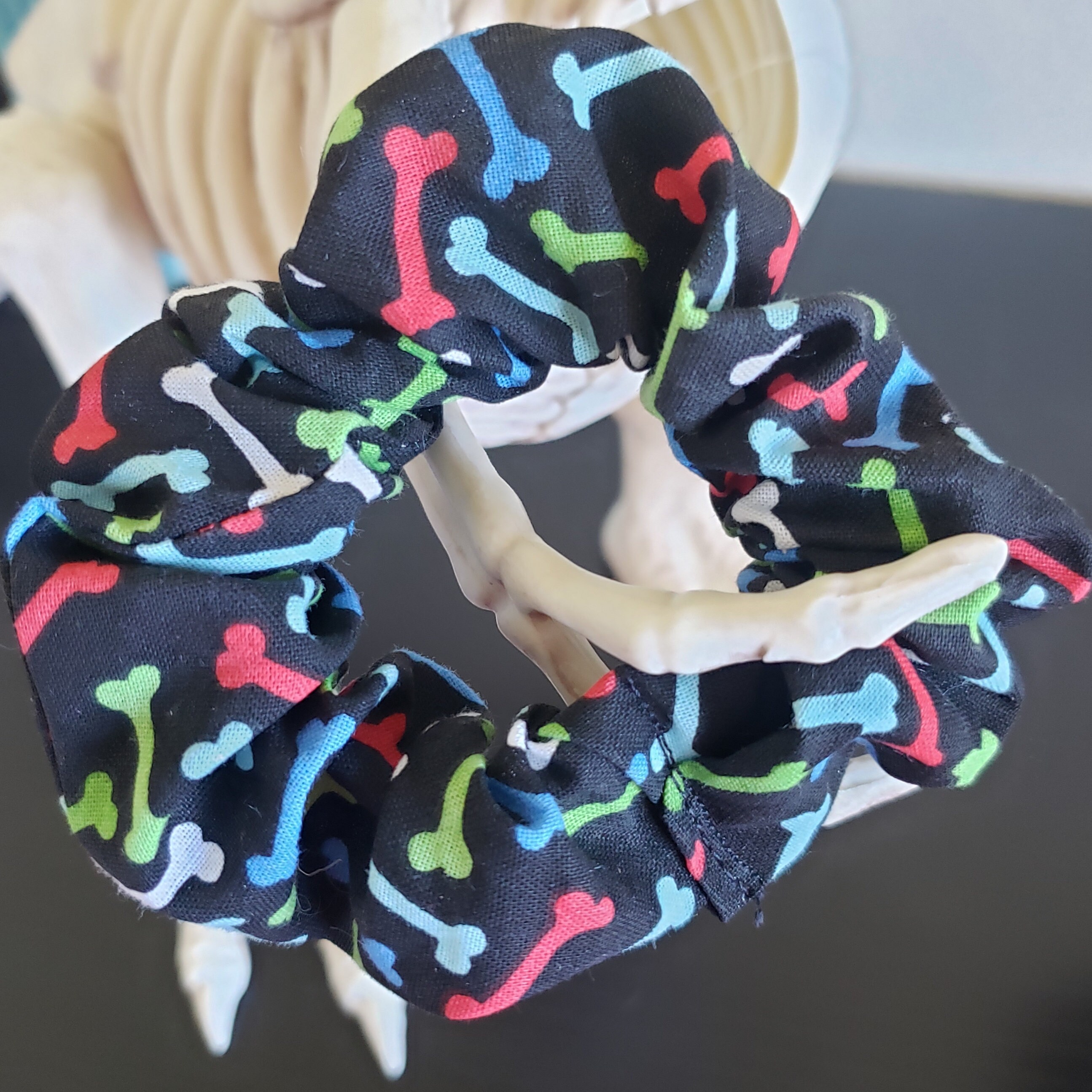 Dog Bone Scrunchie // Dog Scrunchie // Pet Lover Scrunchie // Etsy