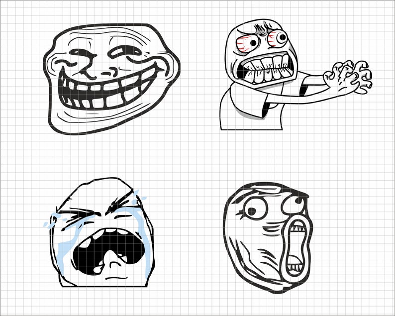 Classic Memes SVG PNG DXF File Formats for Easy Cricut - Etsy Israel