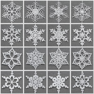 Mix and Match Snowflakes: an eBook of Crocheted Snowflakes