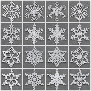 Mix and Match Snowflakes: an eBook of Crocheted Snowflakes