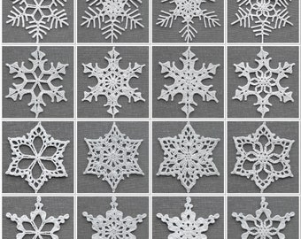 Mix and Match Snowflakes: an eBook of Crocheted Snowflakes