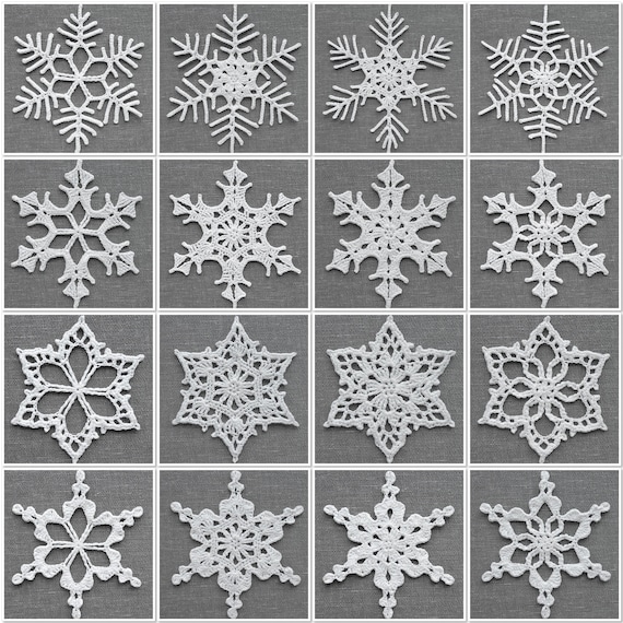 Mix and Match Snowflakes: an eBook of Crocheted Snowflakes