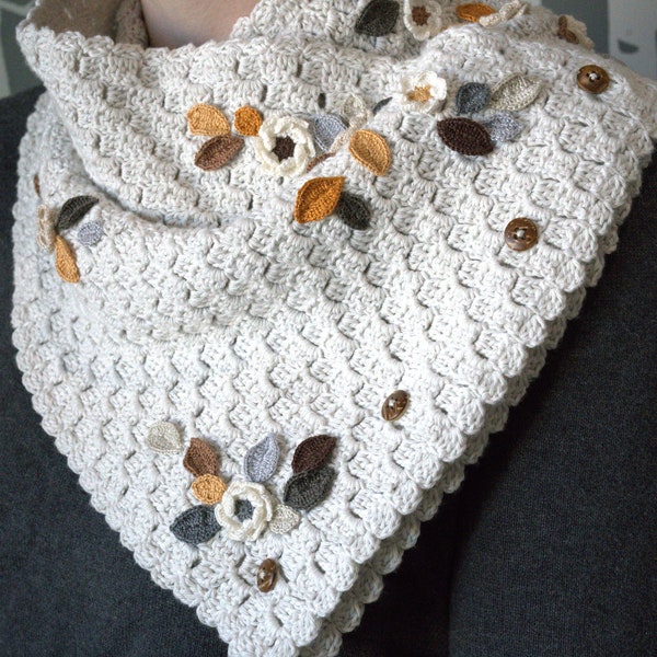 Toffee Garden Cowl Crochet Pattern