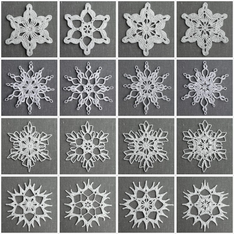 Mix and Match Snowflakes Desserts: an eBook of Crocheted image 1