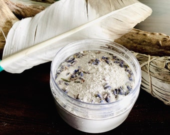 Lavender Facial Mask. Soothing and Hydrating beauty treatment. Skin mask.