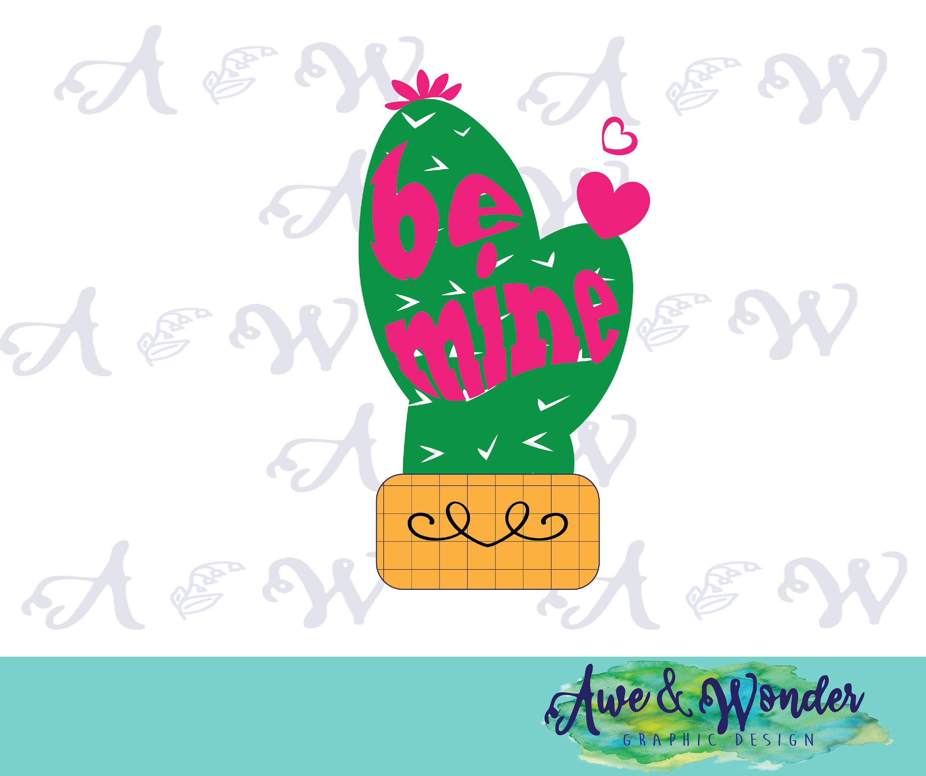 Download Cactus Valentine T-Shirt Design Bundle SVG PNG JPG | Etsy
