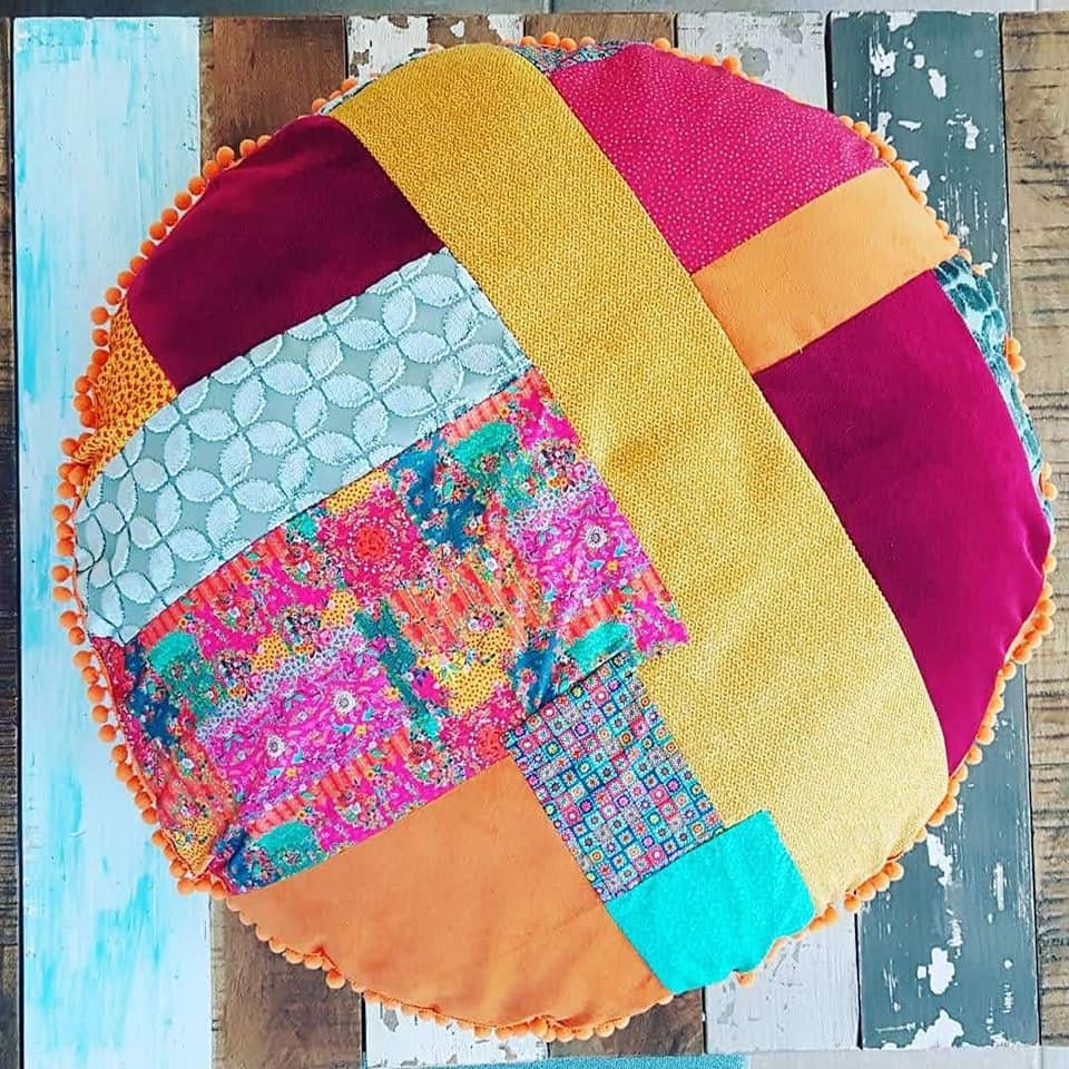 Coussin de Sol Bohème Patchwork