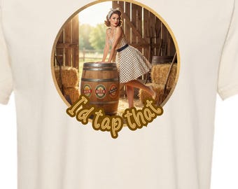 "Me la tiraría", camiseta estampada con frase divertida