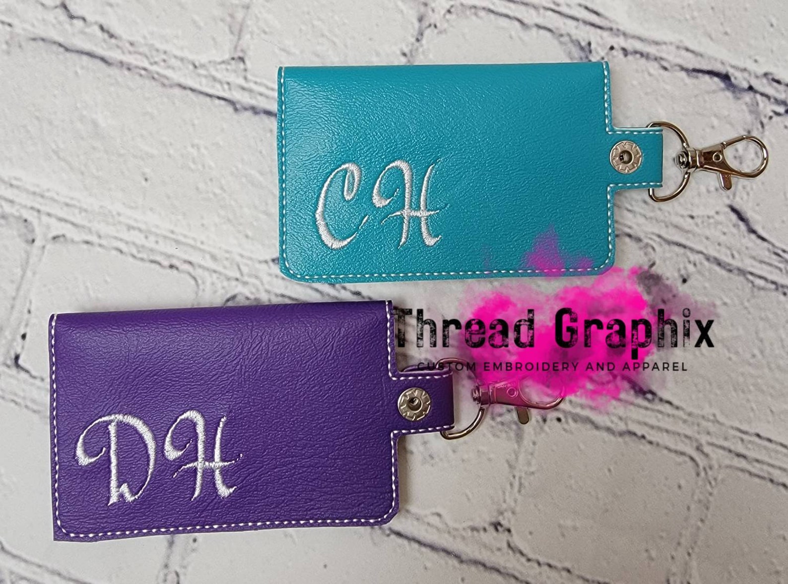 Personalized Keychain Wallets Personalized Wallet Small Etsy