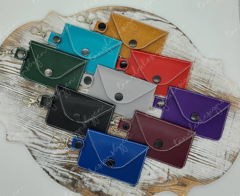 Personalized Keychain Wallets Personalized Wallet Small Etsy