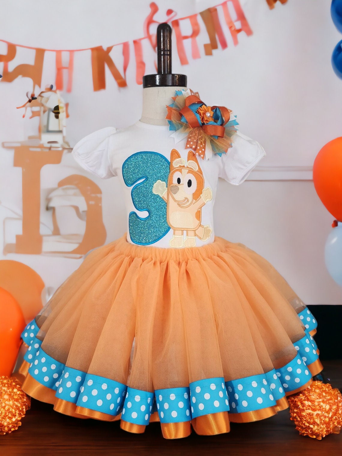 Red Heeler Birthday Outfit
